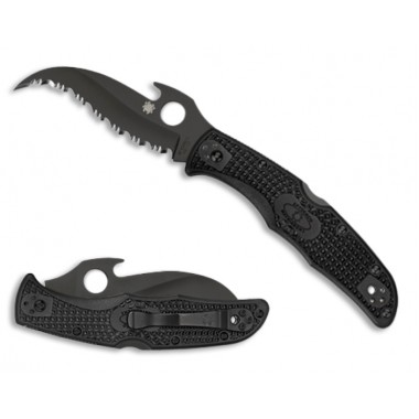 Нож складной SPYDERCO Matriarch 2 Emerson Opener Black, клинок черный